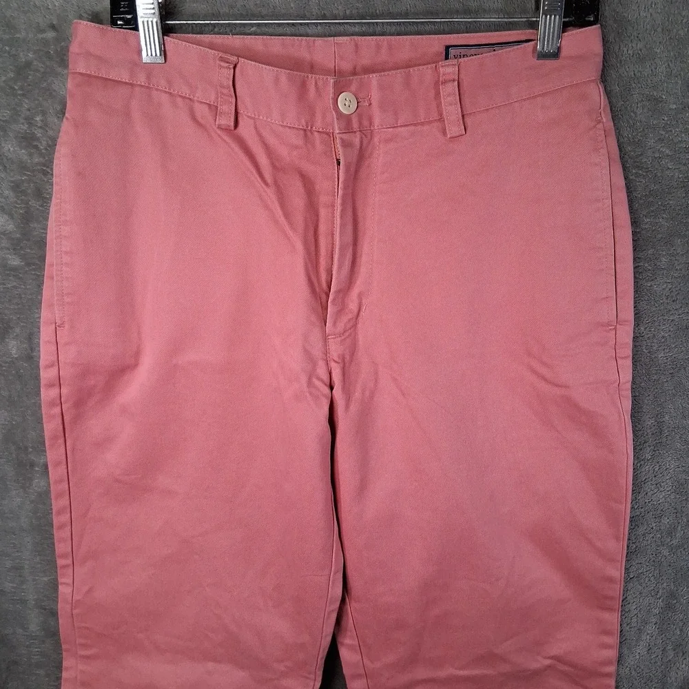 Vineyard Vines Club Pants Men‎ Size 30x32 Pink Straight Leg Chino Preppy